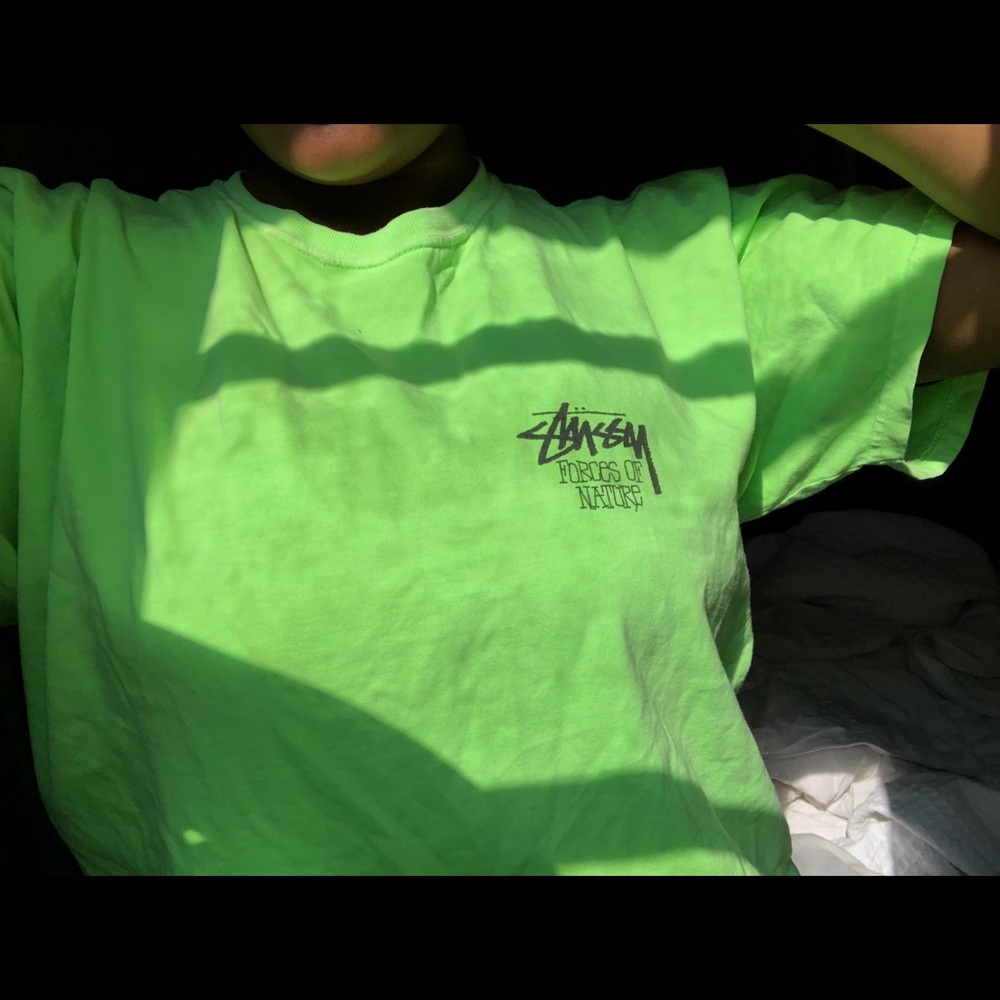 Green stussy shirt